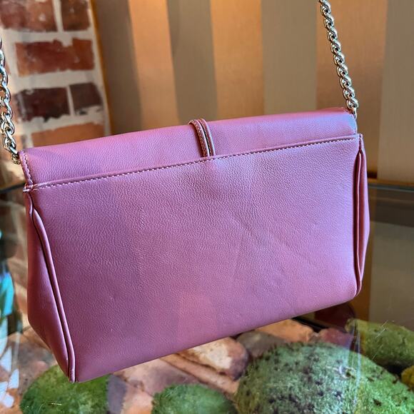 JIMMY CHOO Cinch Pink Smooth Leather Crossbody Bag - Picture 9 of 12